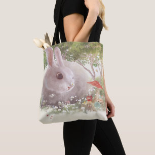 Frühlingshäschen: Realistischer Hase im Blumengart