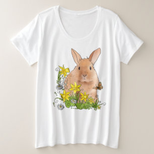 Frühlingshase Große Größe T-Shirt