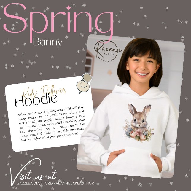 Frühlingshase Kinder Pullover Hoodie (Von Creator hochgeladen)
