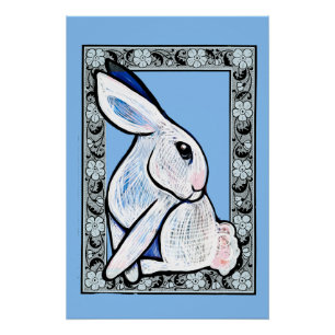 Frühlingshase Osterhase Ostara Poster