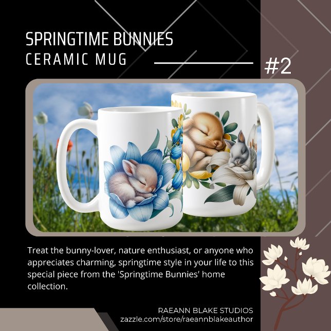Frühlingshasen #2 Keramikbecher Kaffeetasse (Von Creator hochgeladen)