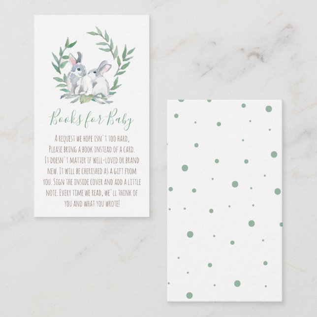 Frühlingshasen-Buch für die Einladung von Kindern (Vorne/Hinten)