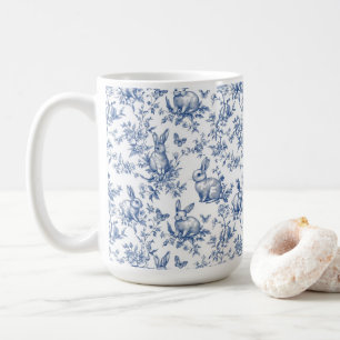 Frühlingshasen Chinoiserie Muster Kaffeetasse