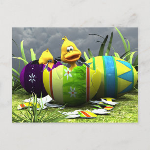 Frühlingshatching Postkarte