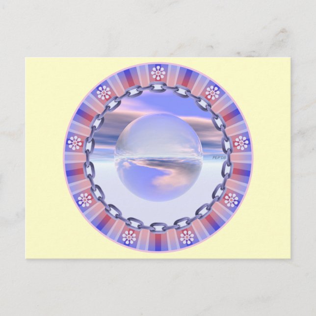 Frühlingshäuschen Postkarte (Vorderseite)