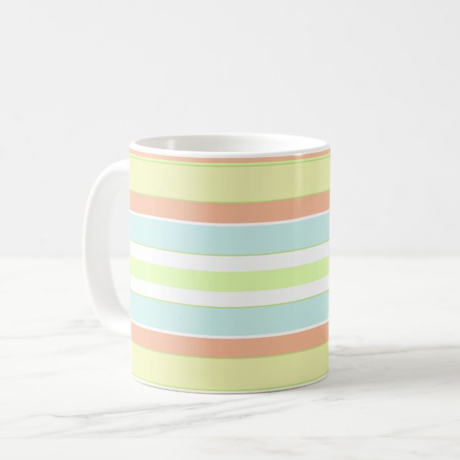 Frühlingshäute Stripe Tasse (Vorderseite Links)