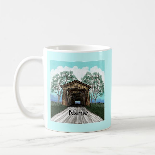 Frühlingshbrücke Kaffeetasse (Links)