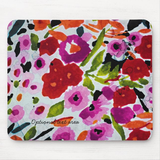 Frühlingshelle Blume Florenz Mousepad (Vorne)