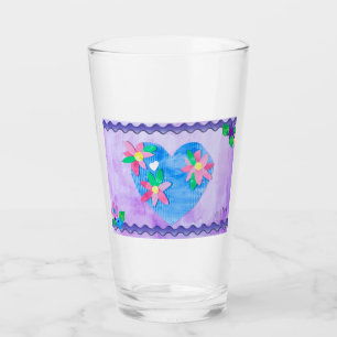 Frühlingsherz - Kinder Kunst für CHOC Glas