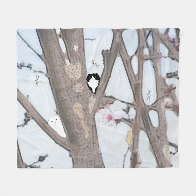 Frühlingsholz Mittlere Fleece Blanket (Vorderseite (Horizontal))
