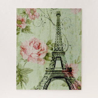 Frühlingsholz Rosa Blumenzauber, Periseiffelturm Puzzle