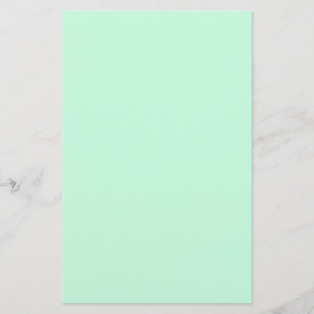 Frühlingsholzfarbe Pastellgrün Minze Briefpapier (Vorderseite)