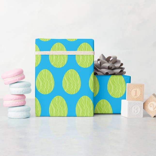 Frühlingshügel Geschenkpapier (Babyparty)