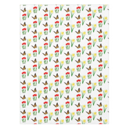 Frühlingshügel und Schmetterlinge Tischdecke