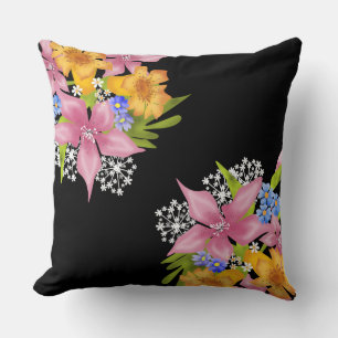 Frühlingshuppe Blumengebäck Blume Rosa Gelb Weiß Kissen