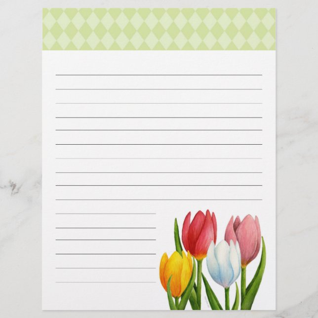 Frühlingshuppen mit Kurzschrift (Vorderseite)