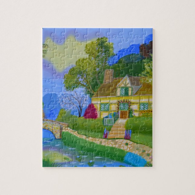 FrühlingsHütte Puzzle (Vertikal)