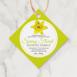 Frühlingsinhalt der Botanischen Kunstkerzenmischun Geschenkanhänger