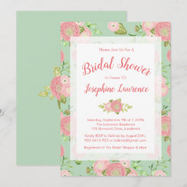 Frühlingsinspektion Minze Bridal Dusche Einladunge Einladung