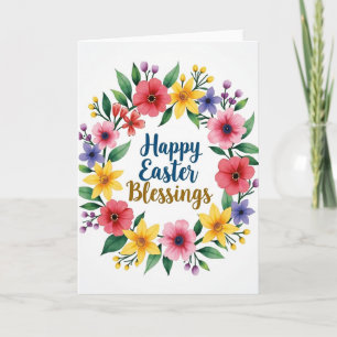 Frühlingskarte "Florale Segenswünsche" Karte
