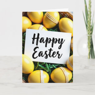 Frühlingskarte mit gelben Eiern Karte
