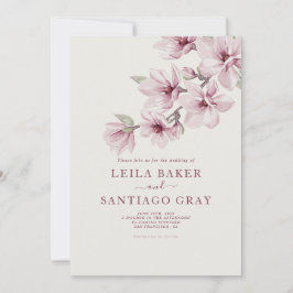 Frühlingskirsche blühen die Hochzeit der Einladung