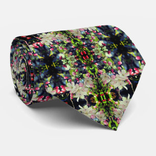 Frühlingskrabapfel blüht Abstraktes Muster Krawatte