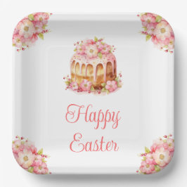 Frühlingskuchen Ostern Brunch Pappteller