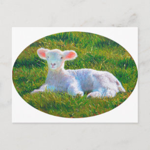 Frühlingslamelle Postkarte