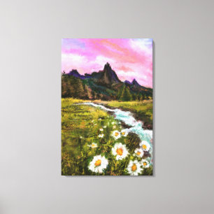 Frühlingslandschaft - Blüte - Originalgemälde Leinwanddruck