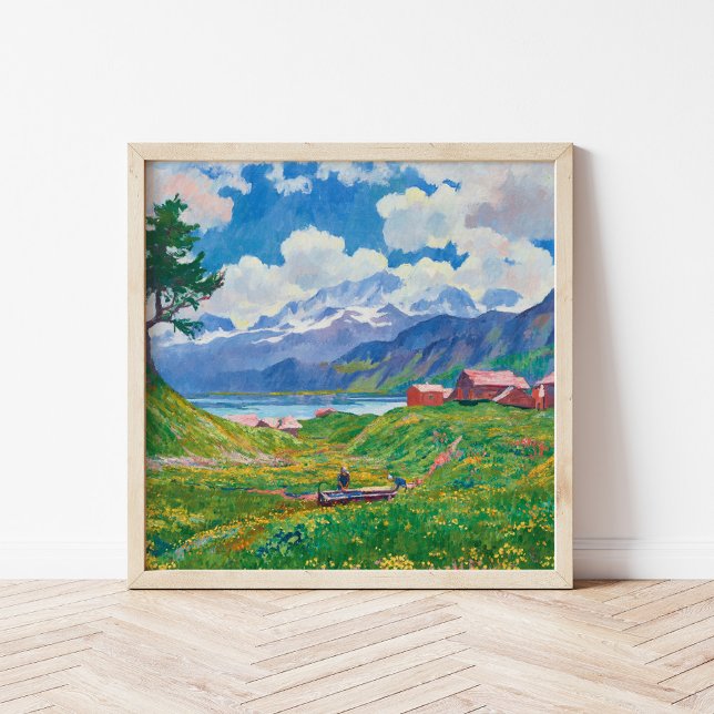 Frühlingslandschaft | Giovanni Giacometti Poster (Von Creator hochgeladen)