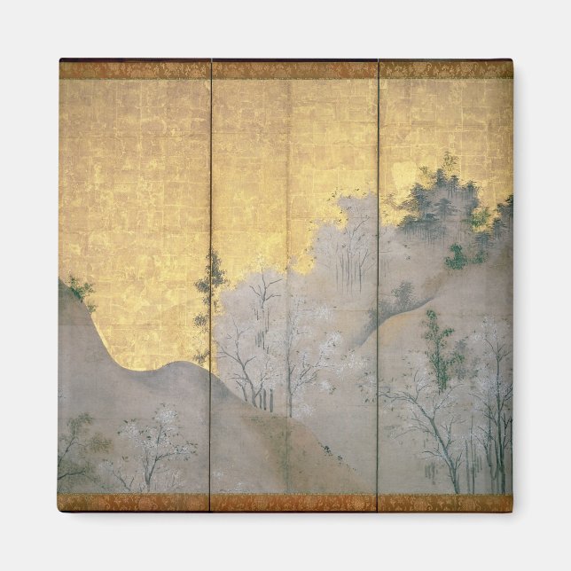 Frühlingslandschaft Magnet (Vorne)