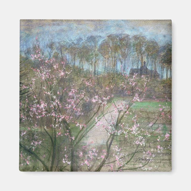 Frühlingslandschaft Magnet (Vorne)