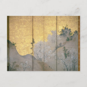 Frühlingslandschaft Postkarte