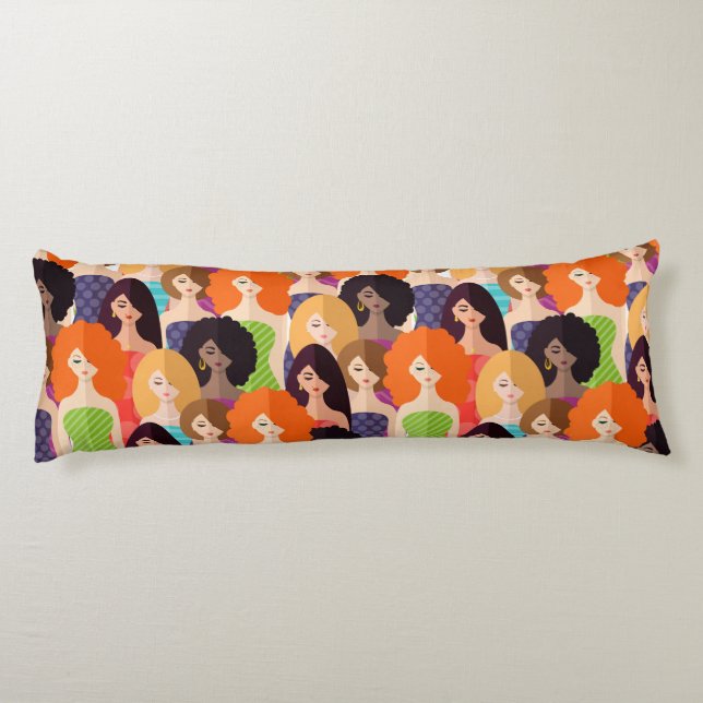 Frühlingsmädchen Seitenschläferkissen (Rückseite)