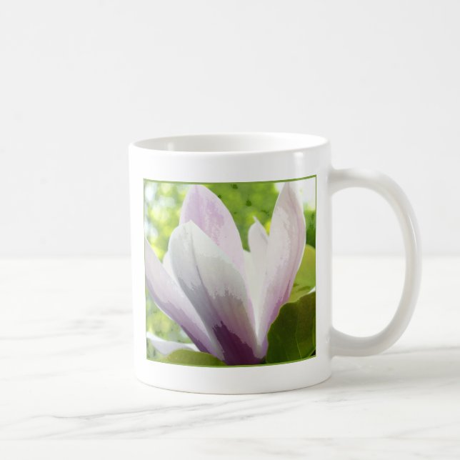 Frühlingsmagnolische Blume Tasse (Rechts)