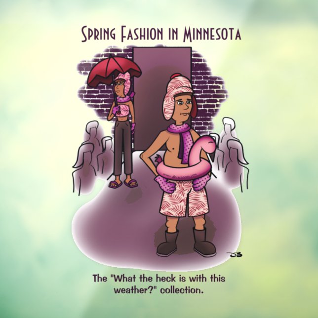 Frühlingsmode Fensteraufkleber (Blatt 3)