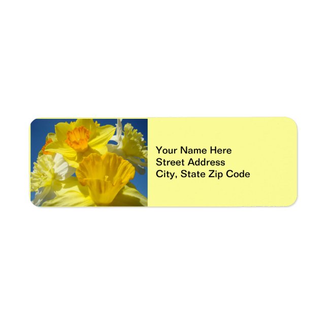 Frühlingsmodifikationen Adressenaufkleber florale (Vorne)