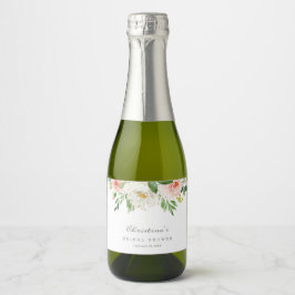 Frühlingsmomance Mini Sparkling Weinflaschen Label