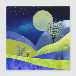 Frühlingsmond Magnetkarte