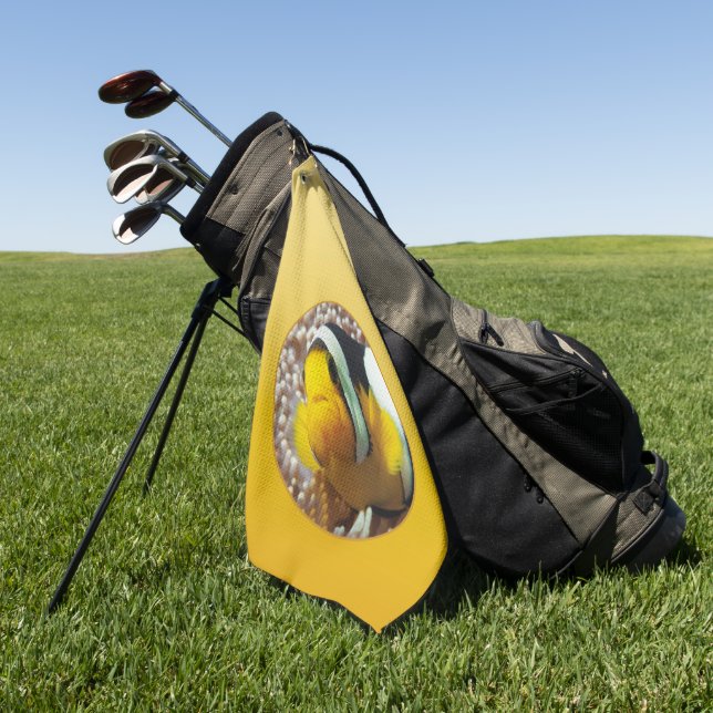 FRÜHLINGSMOOD – Sanftes Gelb | tief zu hell |  Golfhandtuch (Gras)