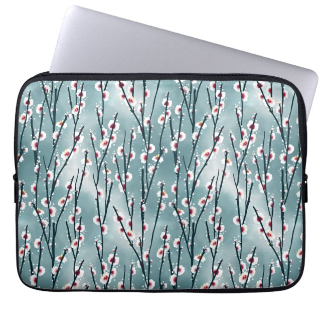 Frühlingsmuster Blossom Blumenmuster Laptopschutzhülle (Vorderseite)