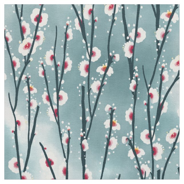 Frühlingsmuster Blossom Blumenmuster Stoff (Nahaufnahme)