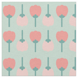 Frühlingsmuster Blume Blumenmuster auf Grün Stoff