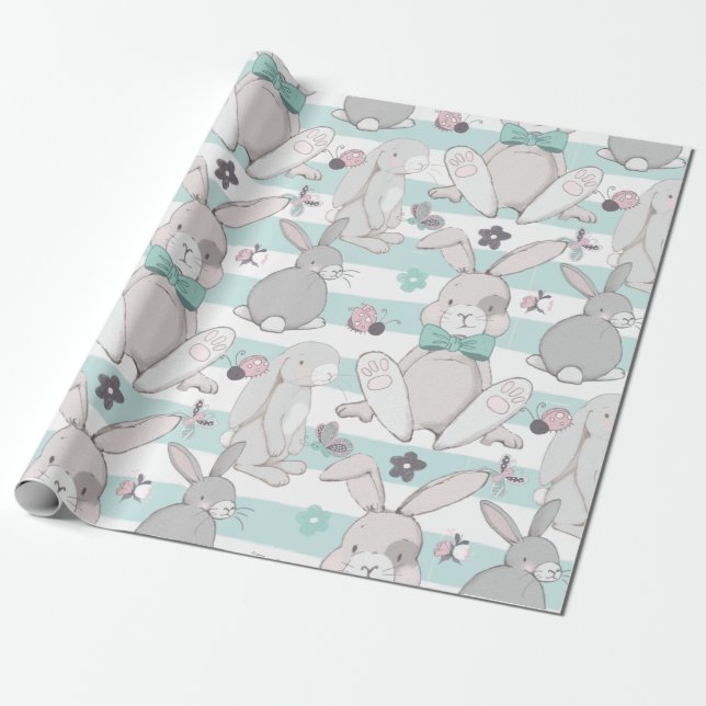 Frühlingsmuster Geschenkpapier (Ungerollt)