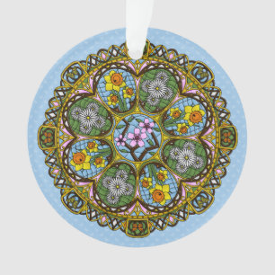 Frühlingsnadel im Jugendstil Ornament