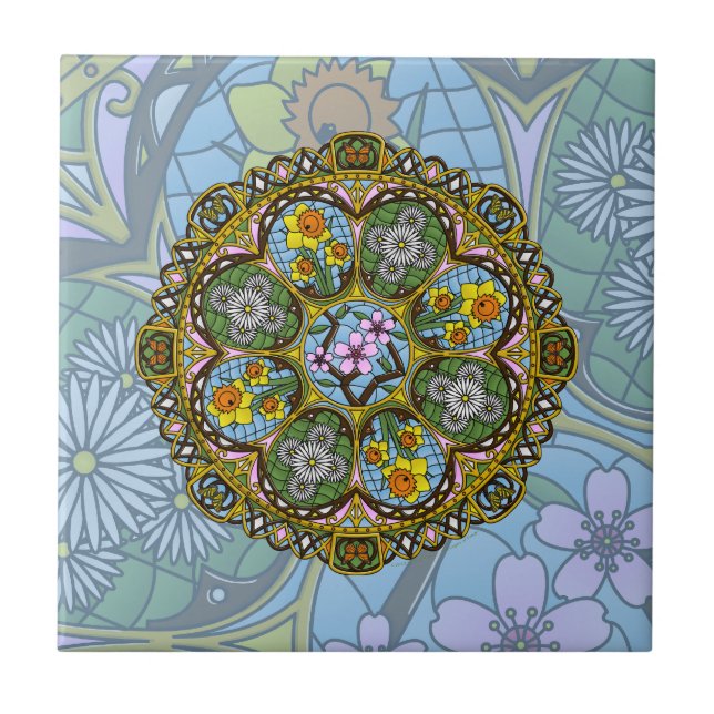 Frühlingsneuling Fliese (Vorderseite)