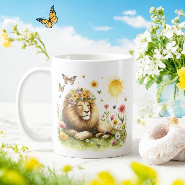 Frühlingsohle Löwe - Kid-Tasse Kaffeetasse (Von Creator hochgeladen)