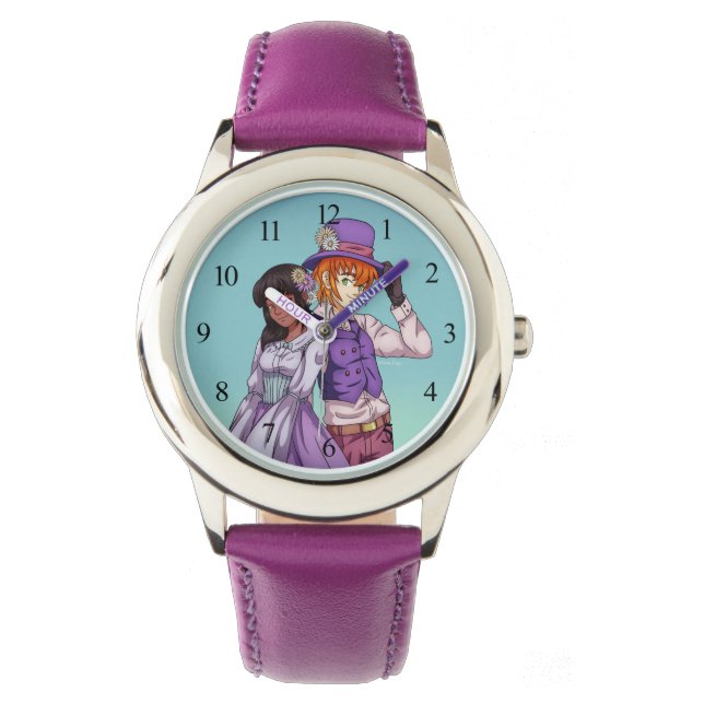 Frühlingsosterpaar Armbanduhr (Vorderseite)
