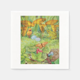 Frühlingspark mit Kick und Froggie Serviette